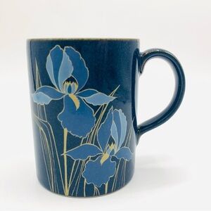 Vintage Otagiri Japan Speckled Stoneware Mug - Blue Iris